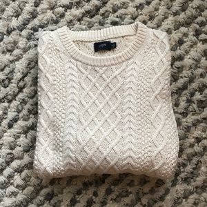 J Crew cable knit sweater
